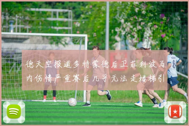 德天空报道多特蒙德后卫菲利波马内伤情严重赛后几乎无法走楼梯引发关注